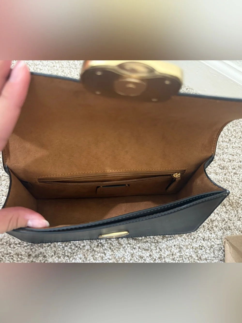 Coach Chain Shoulder/Crossbody Bag in Black with Gold Hardware